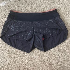 Lululemon speed shorts